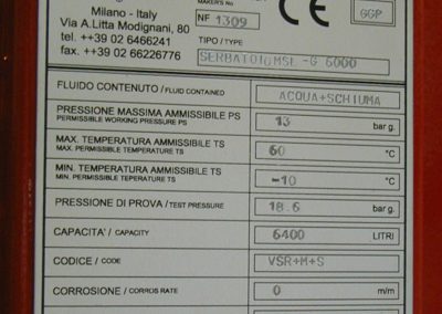 Serbatoi antincendio